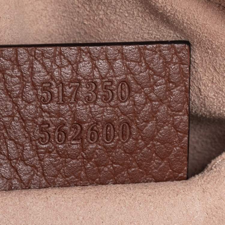 Pre Owned Gucci Blue/Tan GG Denim and Leather Mini Ophidia Crossbody Bag   