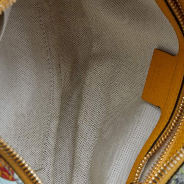 Pre Owned Gucci Multicolor Flora GG Supreme Coated Canvas And Leather Ophidia Belt Bag