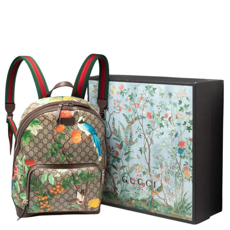 Pre Owned Gucci Multicolor Tian GG Supreme Canvas Day Backpack