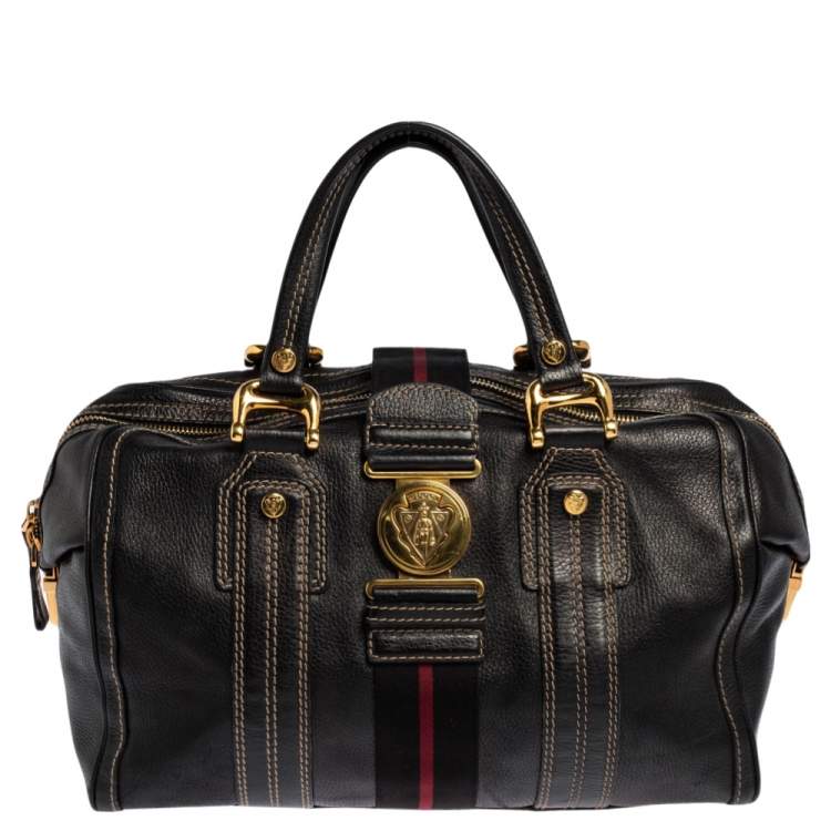 Gucci Black Leather Aviatrix Large Boston Bag Gucci | The Luxury Closet