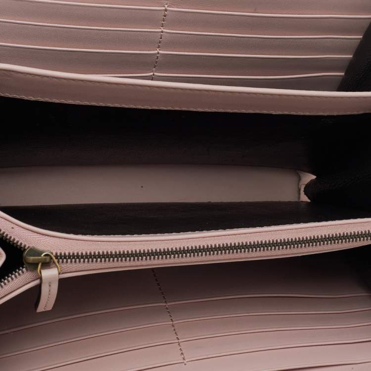 Pre Owned Gucci Beige Python Leather GG Marmont Wallet On Chain