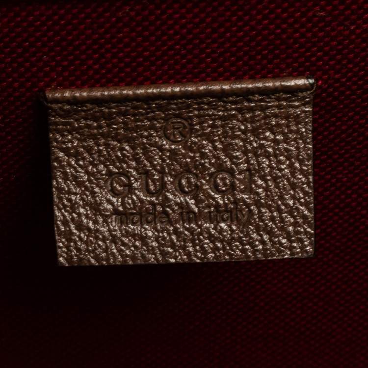 Pre Owned Gucci Beige/Brown GG Supreme Canvas Globe-Trotter Case Bag