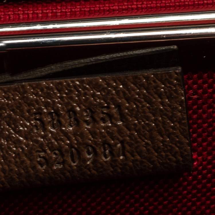 Pre Owned Gucci Beige/Brown GG Supreme Canvas Globe-Trotter Case Bag