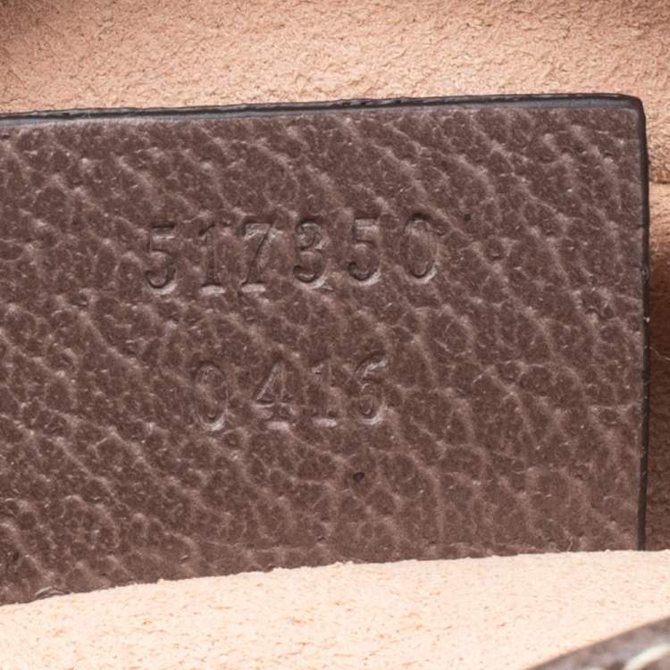 مملوكة مسبقًا Gucci Beige/Ebony GG Supreme Coated Canvas And Leather Mini Ophidia Crossbody Bag