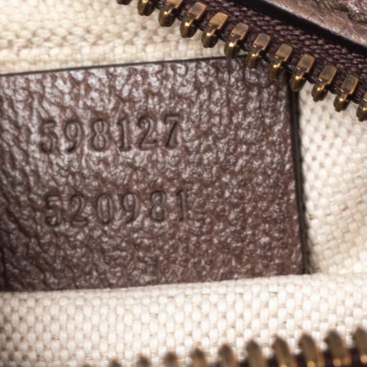 مملوكة مسبقًا Gucci Brown/Beige GG Supreme And Web Ophidia Shoulder Bag