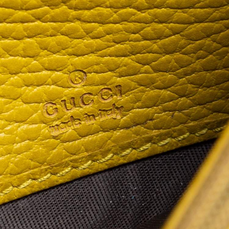 Pre Owned Gucci Burgundy Leather Swing Continental Wallet
