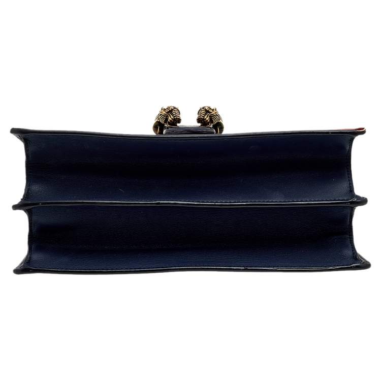 Pre Owned Gucci Multicolor Leather Dionysus Medium Bamboo Top Handle Bag