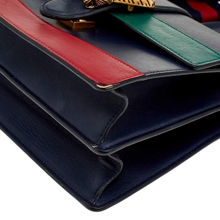 Pre Owned Gucci Multicolor Leather Dionysus Medium Bamboo Top Handle Bag