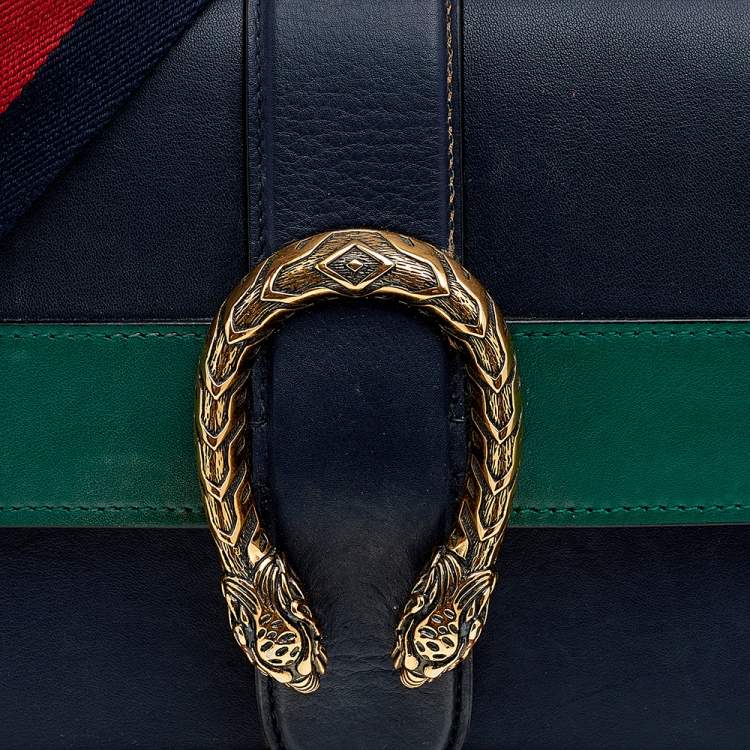 Pre Owned Gucci Multicolor Leather Dionysus Medium Bamboo Top Handle Bag