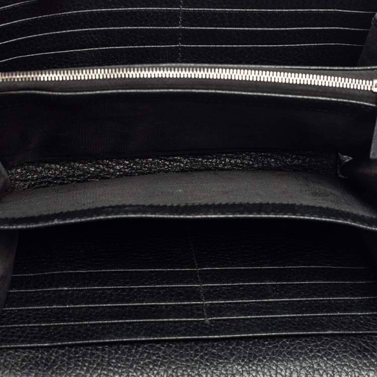 Pre Owned Gucci Black Leather Mini Dionysus Wallet On Chain