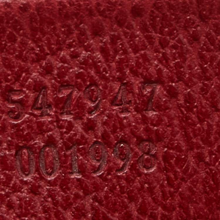 Pre Owned Gucci Red/Beige Leather And Coated Canvas Web GG Supreme Flora Printed Ophidia Tote