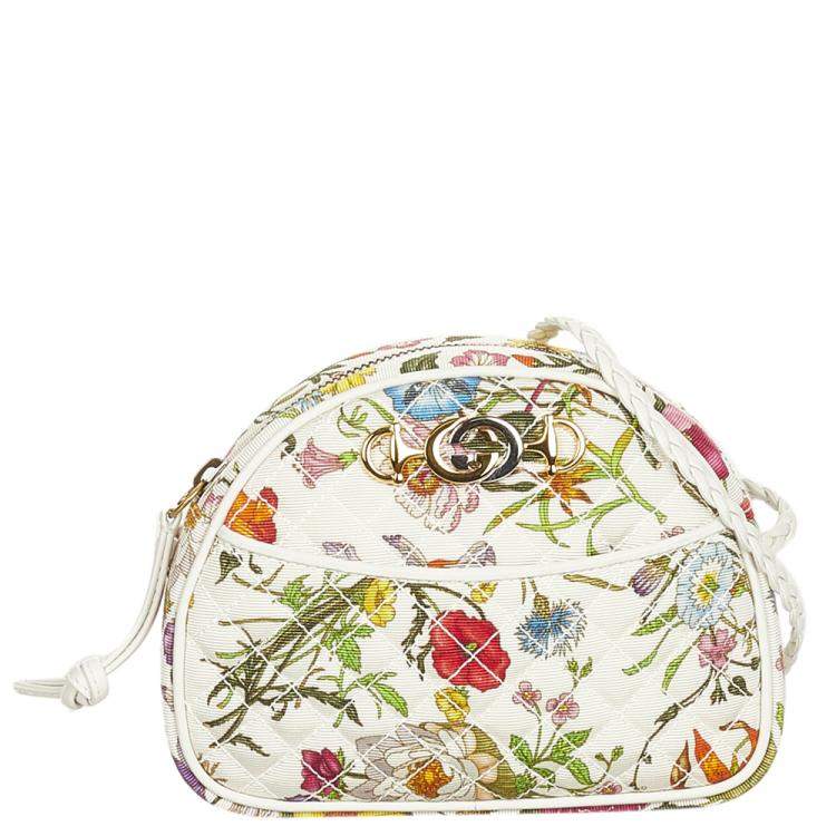 Gucci Multicolor Trapuntata Canvas Mini Flora Crossbody Bag Gucci | TLC