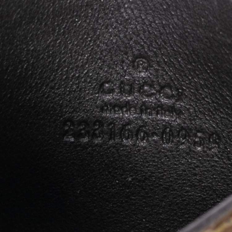 Pre Owned Gucci Green Glossy Microguccissima Leather Card Holder