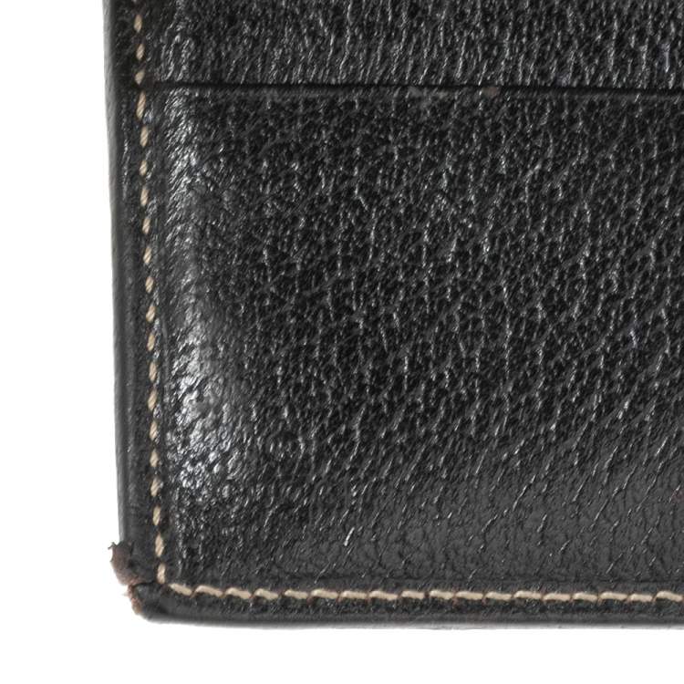 Pre Owned Gucci GG Canvas And Leather Princy Compact Wallet