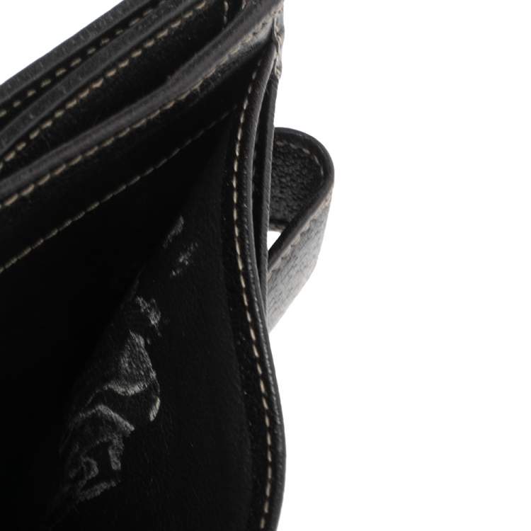 Pre Owned Gucci GG Canvas And Leather Princy Compact Wallet