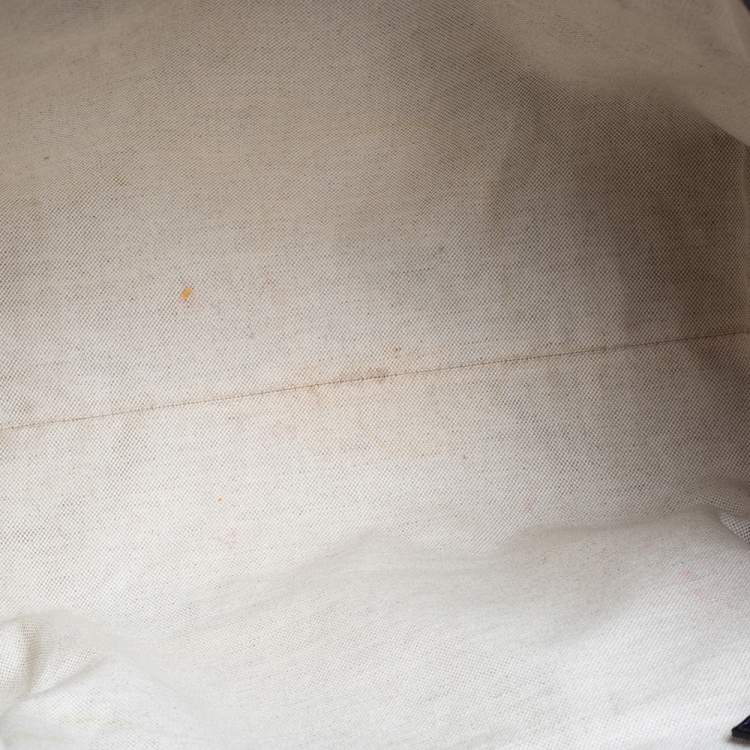 Pre Owned Gucci Metallic Blue GG Imprime Canvas and Leather Medium Joy Shopping Tote