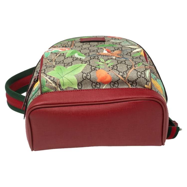 Pre Owned Gucci Multicolor GG Supreme Canvas Tian Backpack 