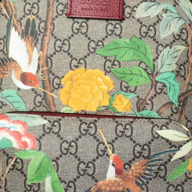 Pre Owned Gucci Multicolor GG Supreme Canvas Tian Backpack 