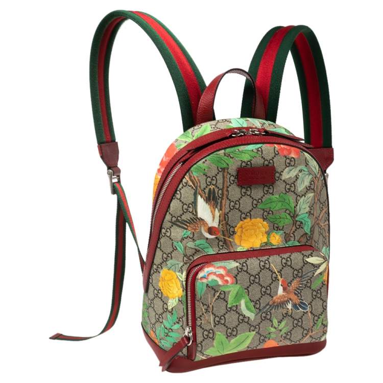 Pre Owned Gucci Multicolor GG Supreme Canvas Tian Backpack 