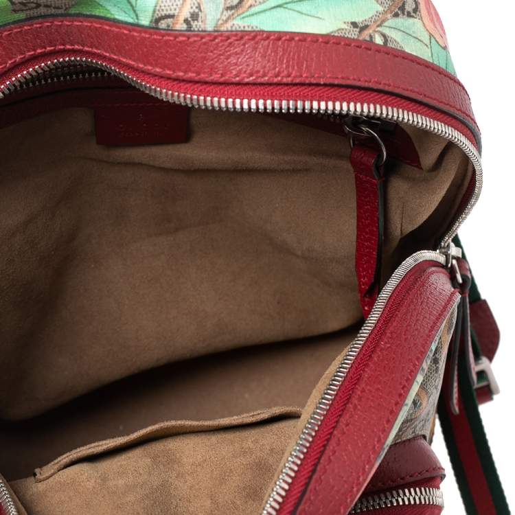 Pre Owned Gucci Multicolor GG Supreme Canvas Tian Backpack 