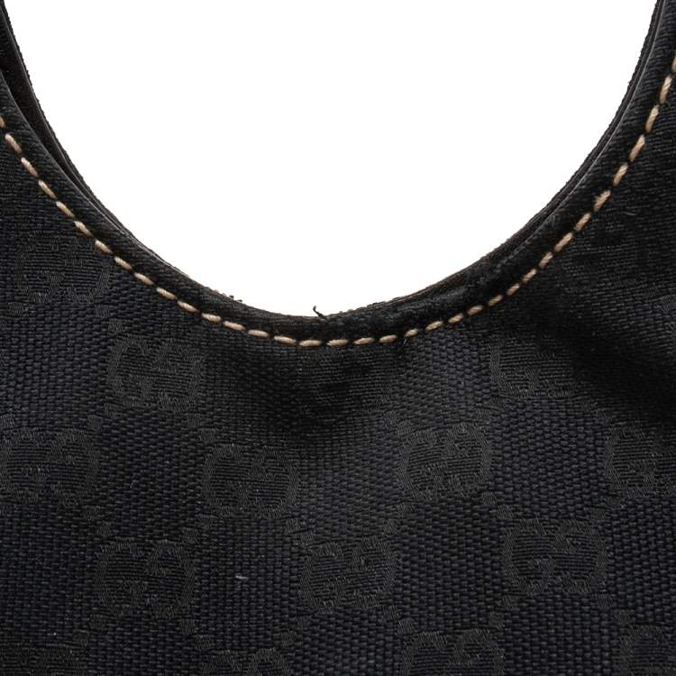 Pre Owned Gucci Black GG Canvas and Leather Royal Tote