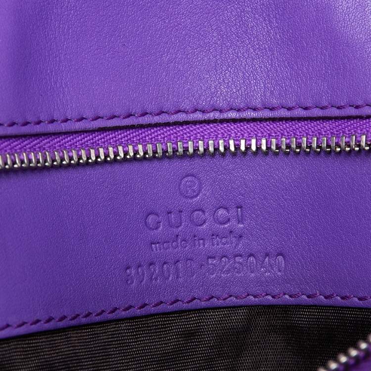 Pre Owned Gucci Multicolor Python Bamboo Daily Top Handle Bag