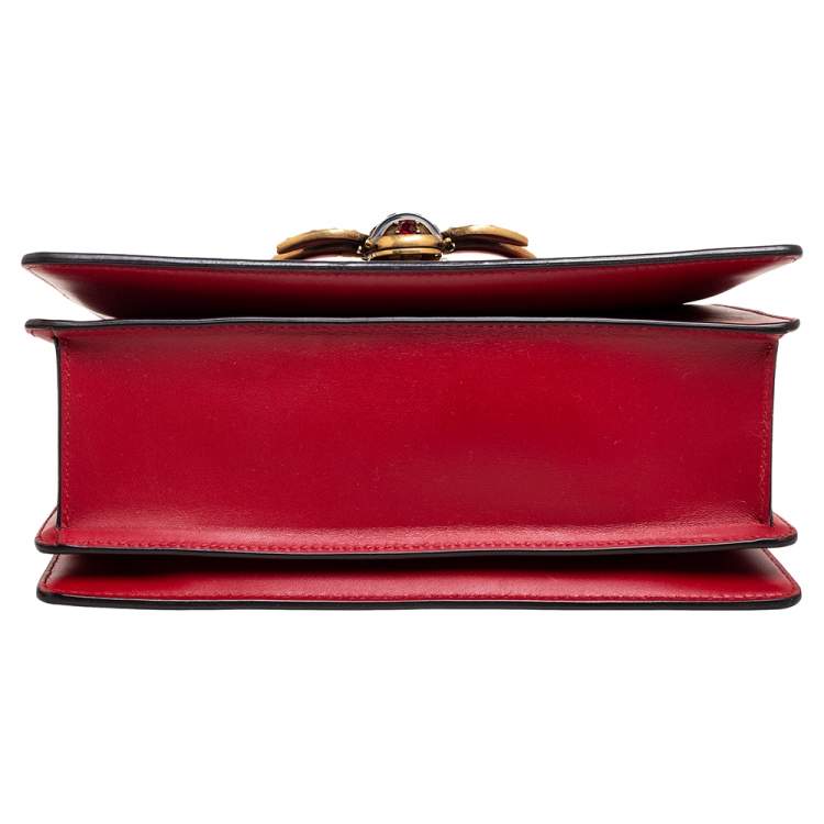 Pre Owned Gucci Multicolor Leather Small Queen Margaret Top Handle Bag