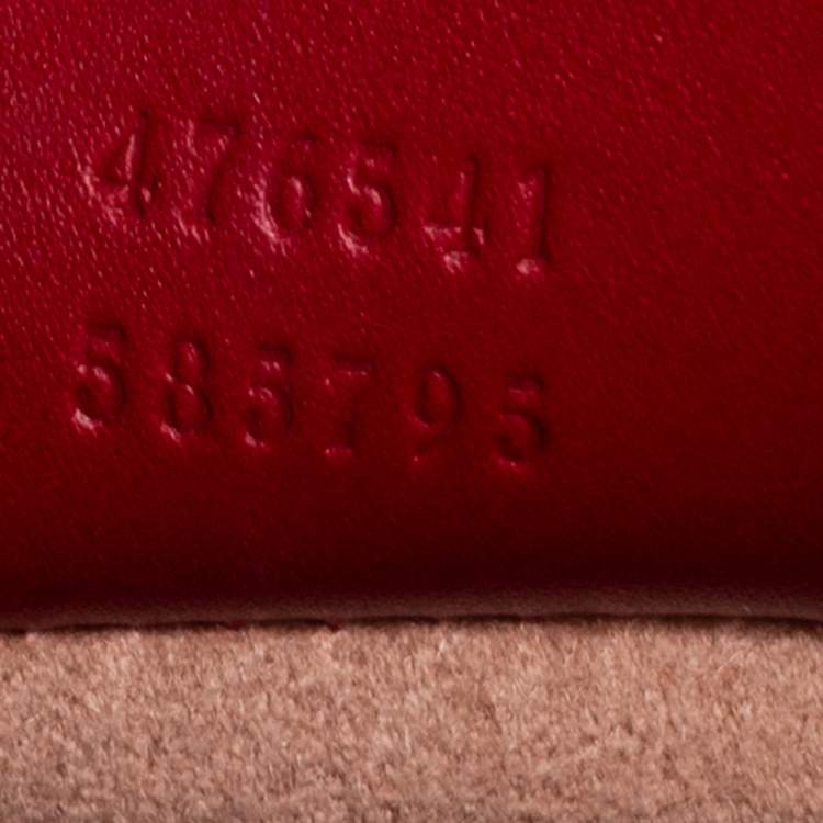 Pre Owned Gucci Multicolor Leather Small Queen Margaret Top Handle Bag