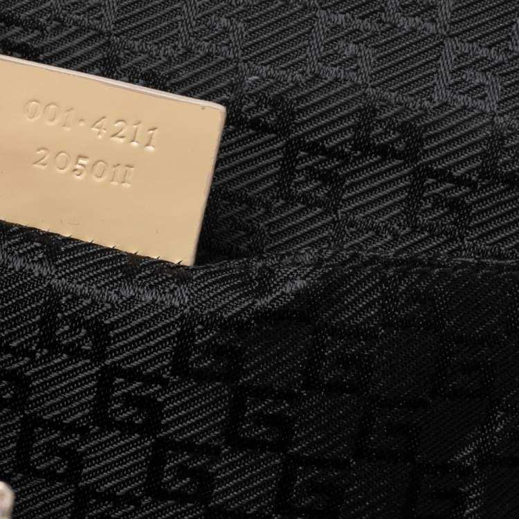 Pre Owned Gucci Beige Glossy Leather Leather Lucite Top Handle Bag