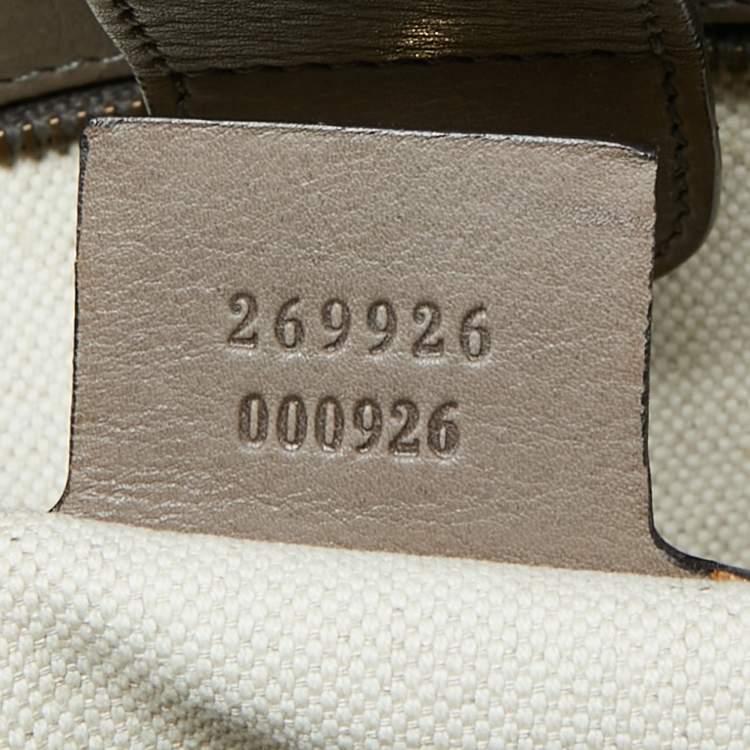 مملوكة مسبقًا Gucci Moss Green Leather Smilla Tote