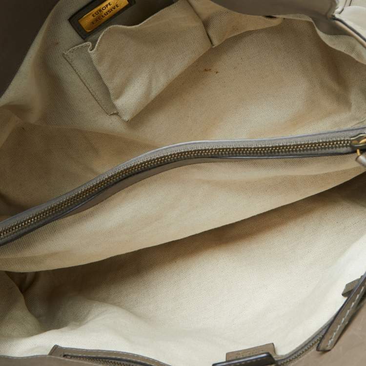 مملوكة مسبقًا Gucci Moss Green Leather Smilla Tote