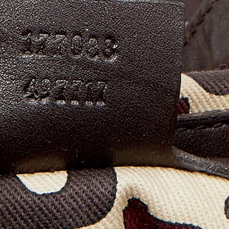 Pre Owned Gucci Dark Brown Guccissima Leather Medium Babouska Indy Hobo