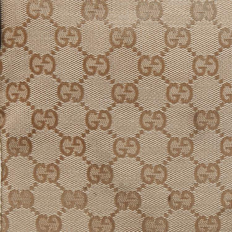 Pre Owned Gucci Beige/White GG Canvas And Leather Web Jolicoeur Charms Shoulder Bag