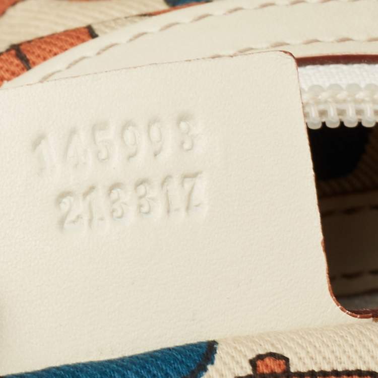 Pre Owned Gucci White Guccissima Leather Medium Punch Tote