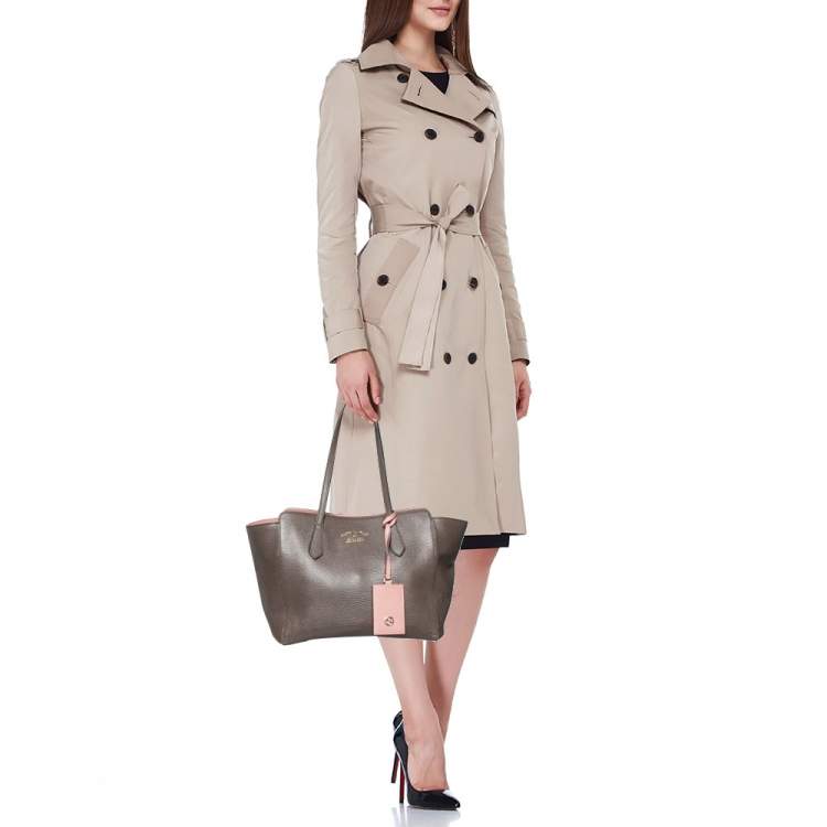 مملوكة مسبقًا Gucci Brown Leather Swing Tote