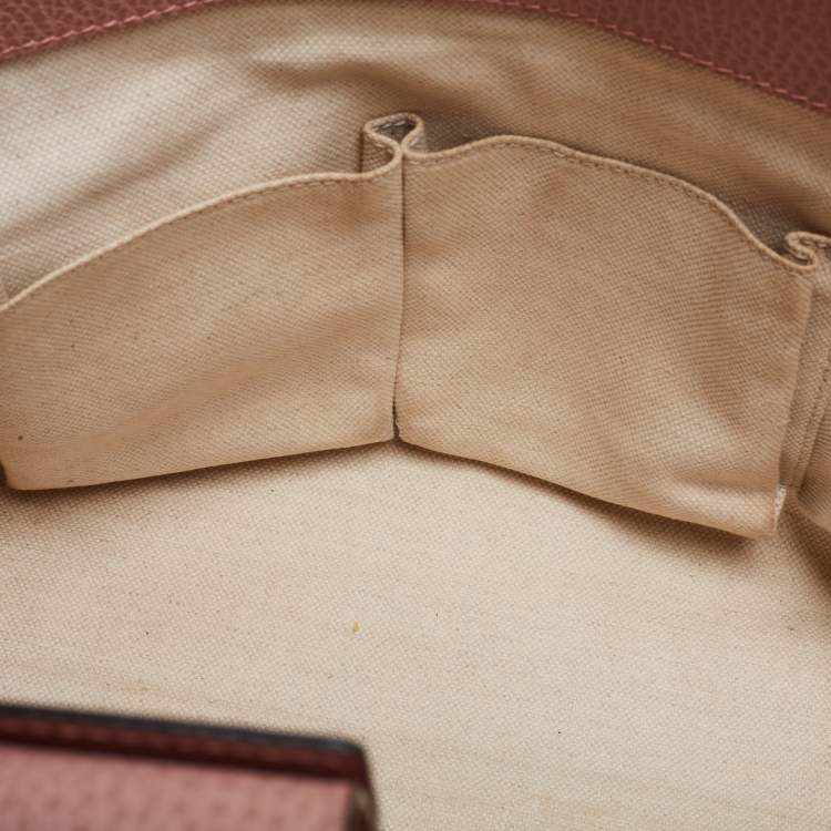 مملوكة مسبقًا Gucci Brown Leather Swing Tote