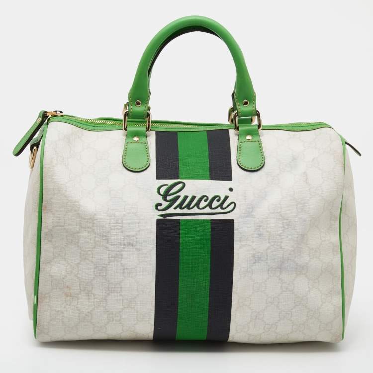 Gucci Joy Supreme Canvas Boston Bag