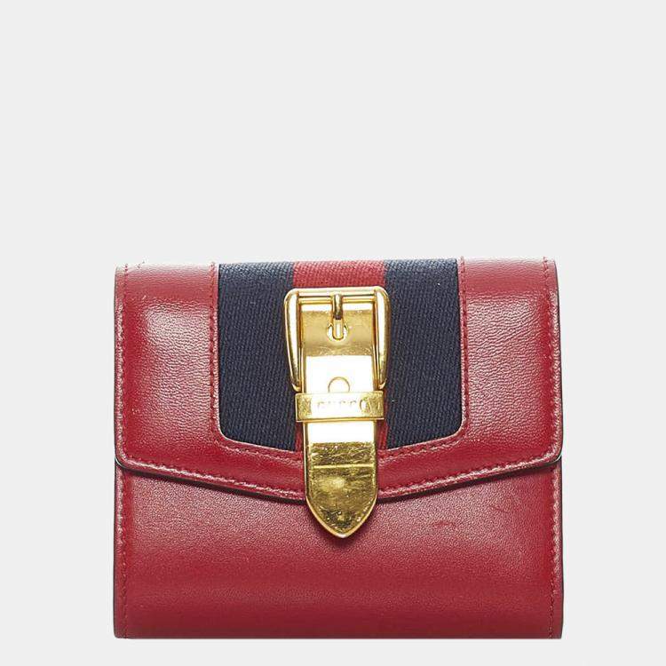 gucci red small wallet