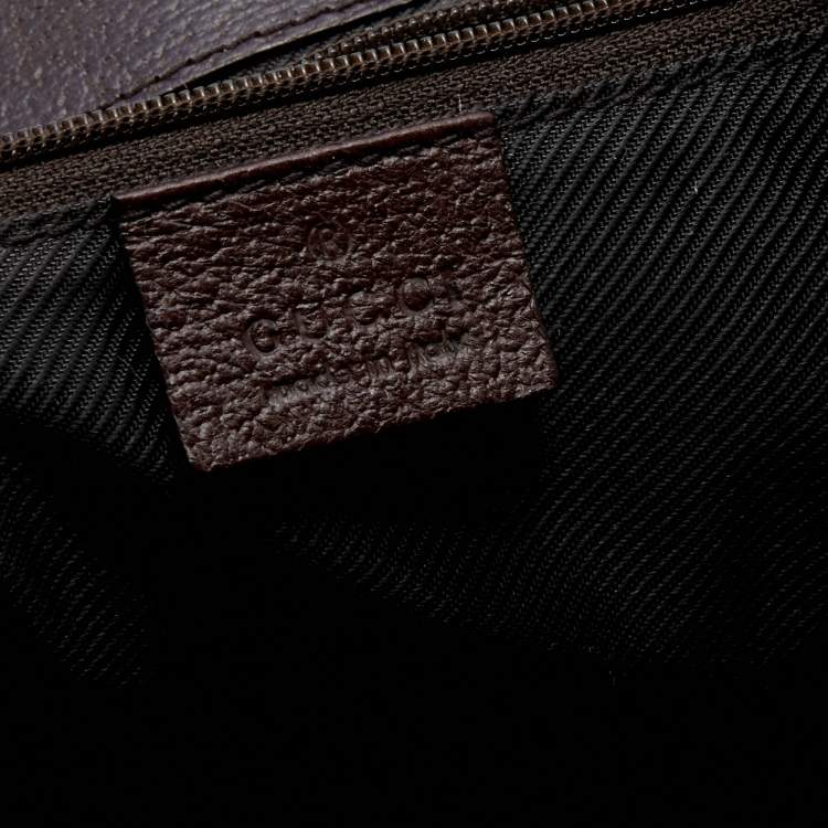 Pre Owned Gucci Beige/Brown GG Canvas And Leather Jackie Backpack