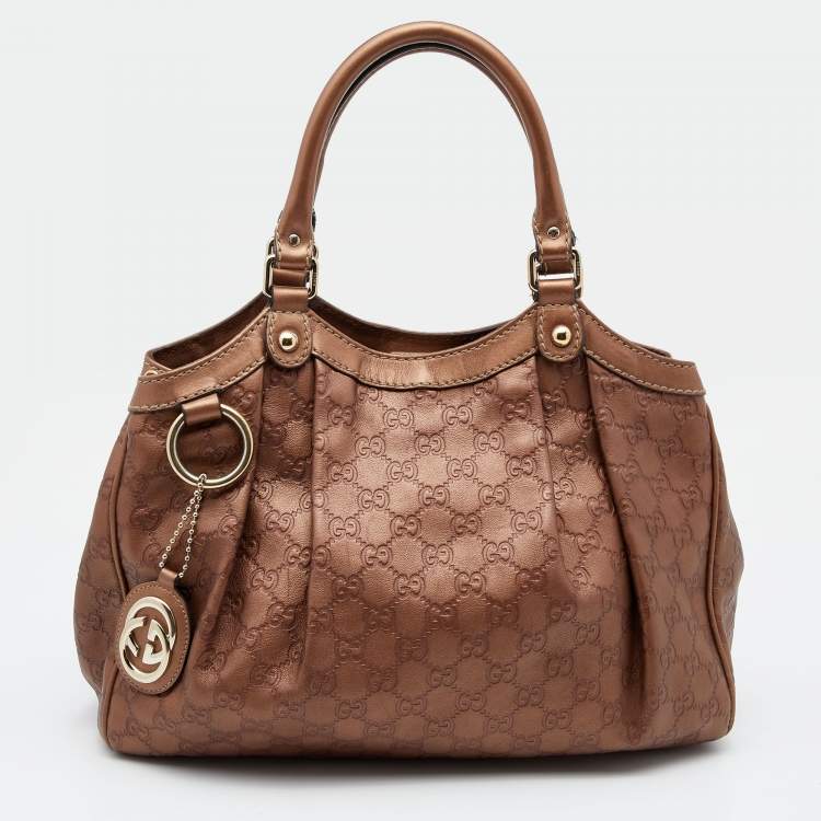 Yves Saint Laurent Dark Brown Canvas Signature Tote Bag - Yoogi's Closet