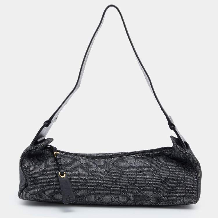 Gucci Black GG Monogram Canvas Shoulder Bag Gucci | The Luxury Closet