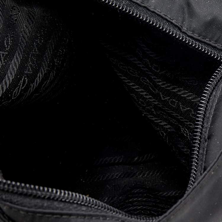 Pre Owned Prada Black Tessuto Nylon Messenger Bag