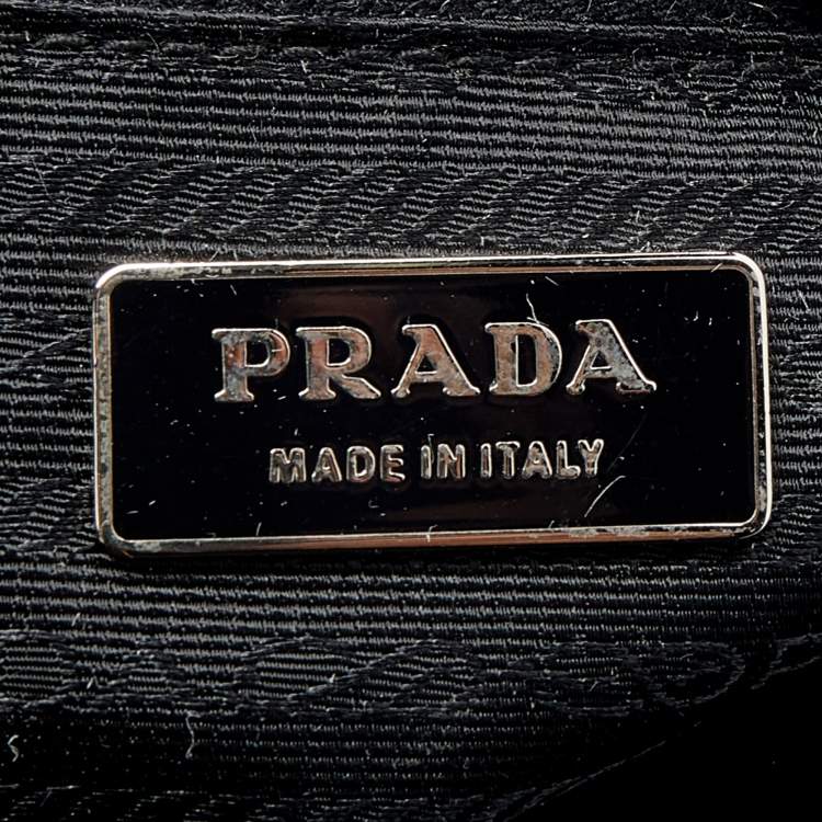 Pre Owned Prada Black Tessuto Nylon Messenger Bag