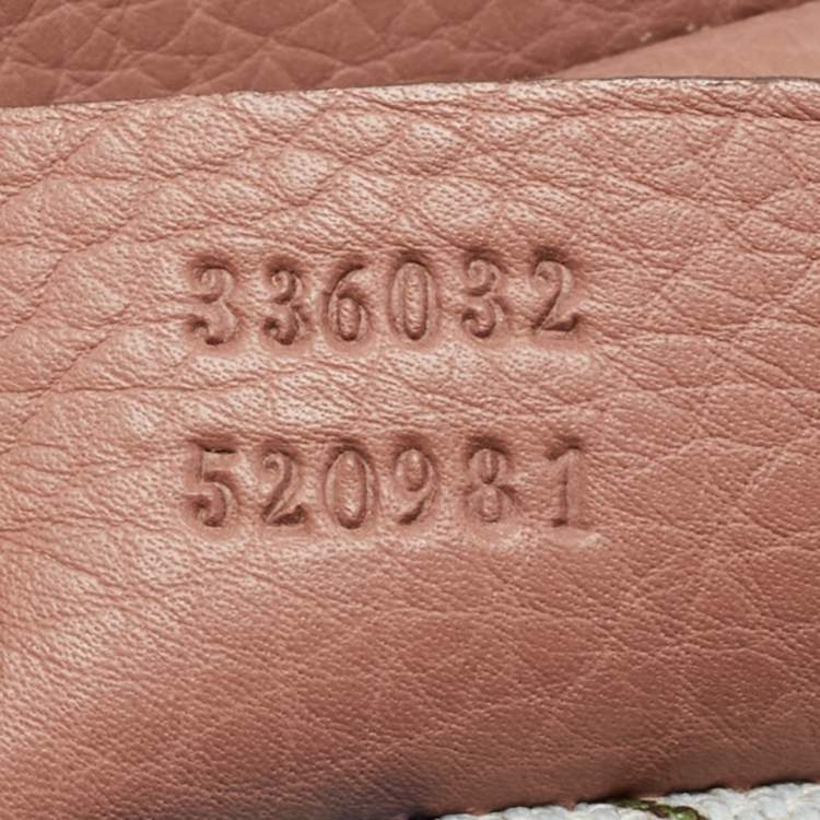 مملوكة مسبقًا Gucci Old Rose Leather Bamboo Handle Tote