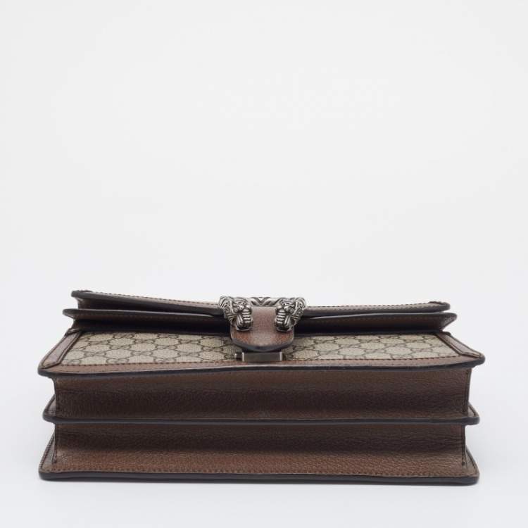 مملوكة مسبقًا Gucci Beige GG Coated Canvas and Leather Dionysus Top Handle Bag