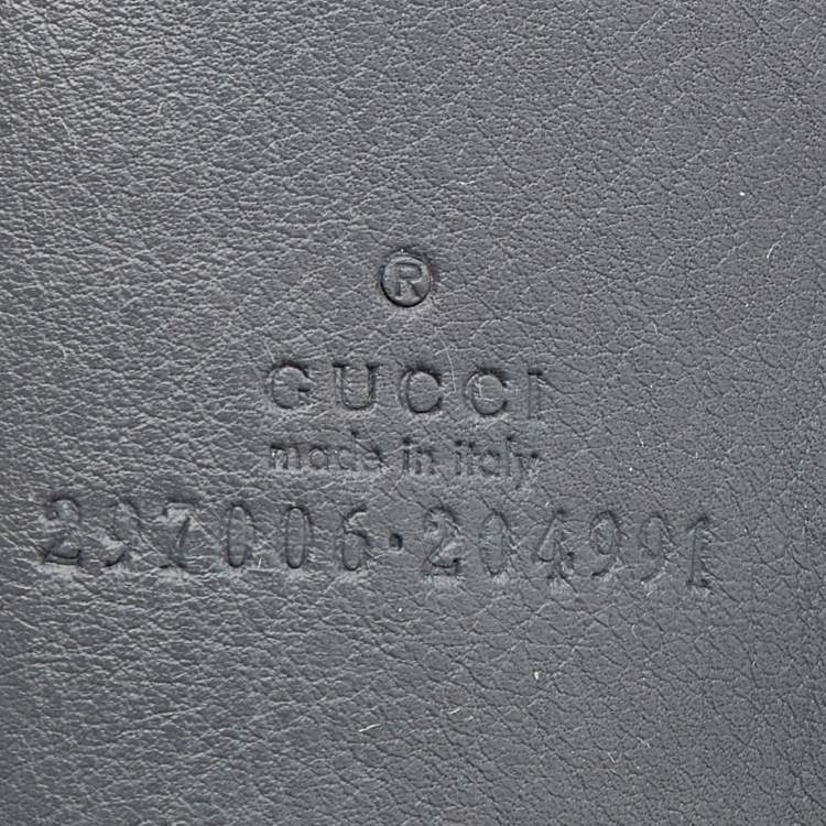 Pre Owned Gucci Ash Grey Leather Tassel Horsebit Tote