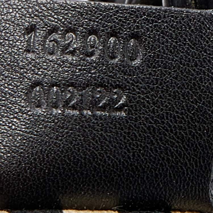 Pre Owned Gucci Black Guccissima Leather Pelham Shoulder Bag