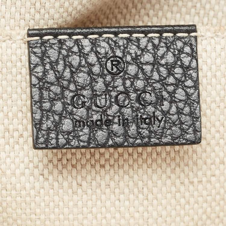 Pre Owned Gucci Black Leather Soho Chain Backpack