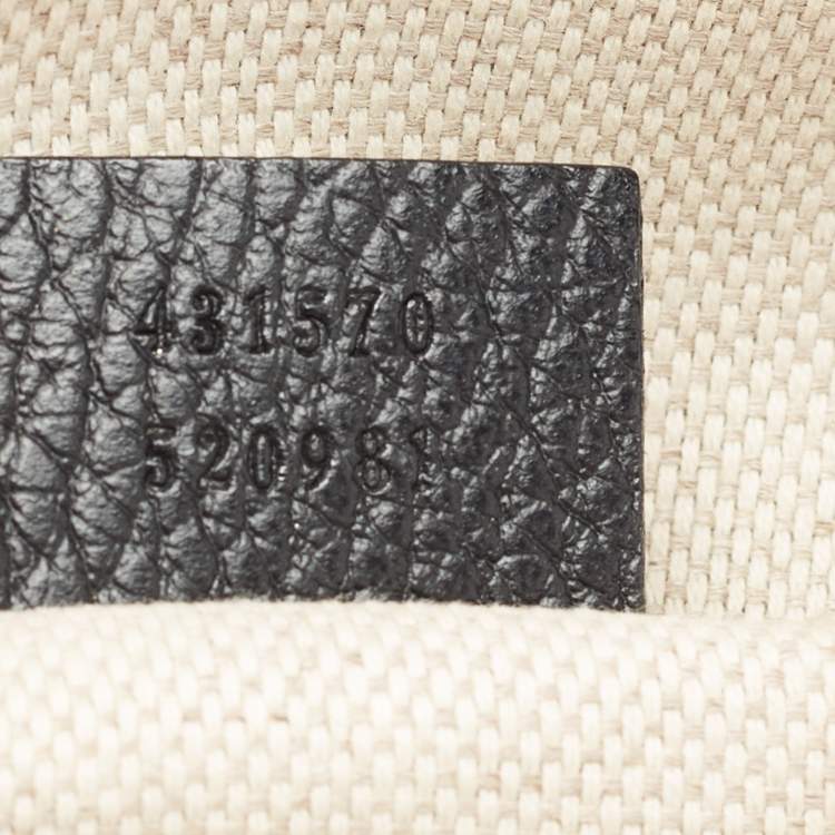 Pre Owned Gucci Black Leather Soho Chain Backpack