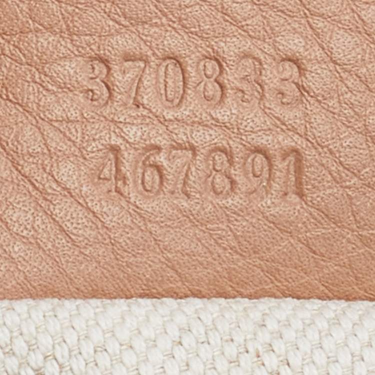 مملوكة مسبقًا Gucci Beige Leather Tassel Bamboo Backpack